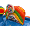 Hüpfburg Kinderpark Cookie Monster Orange