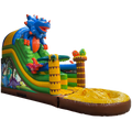 Hüpfburg Klein Rutsche Dinosaurier