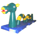 Hüpfburg Wasserhindernisparcours Monster von Loch Ness