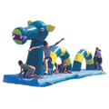 Hüpfburg Wasserhindernisparcours Monster von Loch Ness