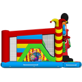Hüpfburg Multiplay Maxi 2 Rutschen Clown