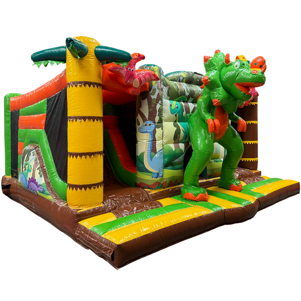 Multiplay Maxi 2 Rutschen Dinosaurier Hüpfburg