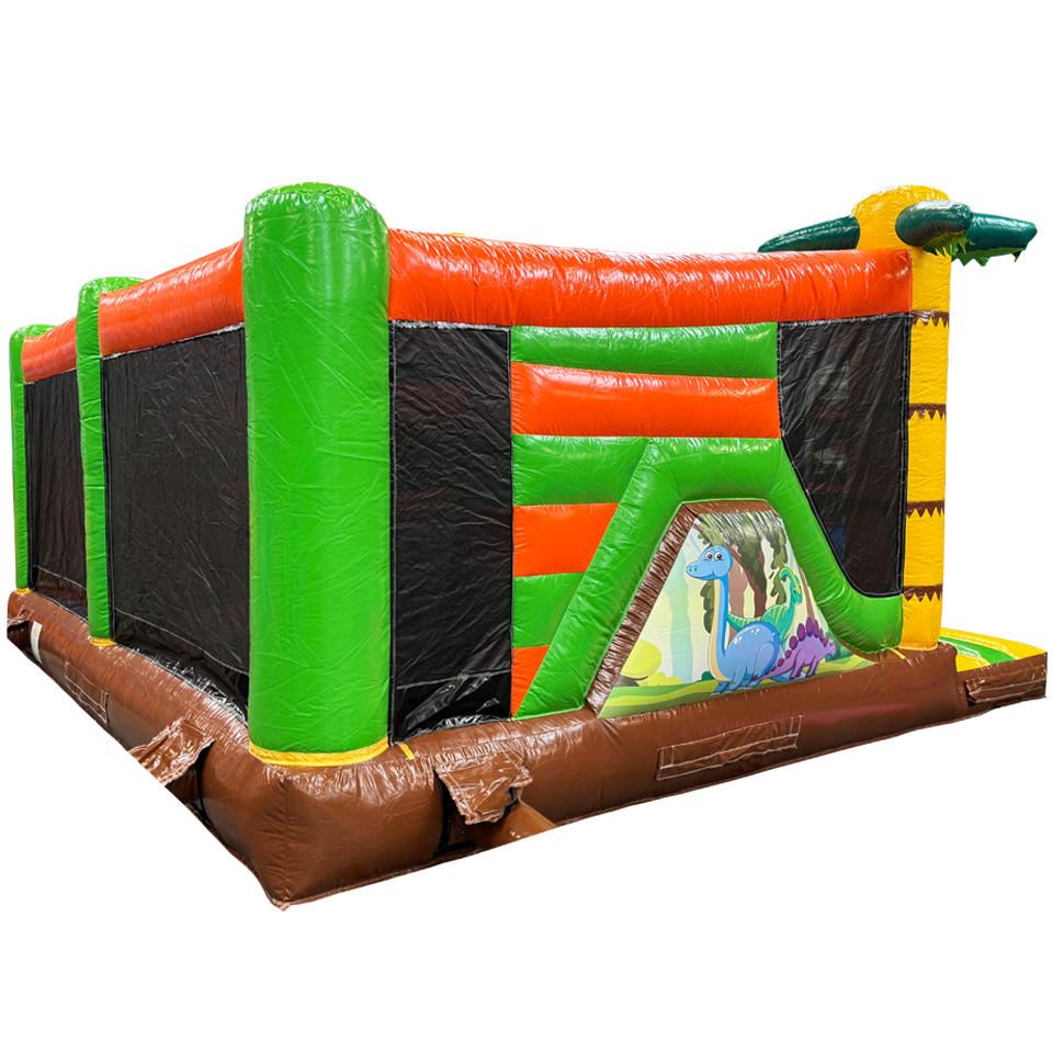 Multiplay Maxi 2 Rutschen Dinosaurier Hüpfburg