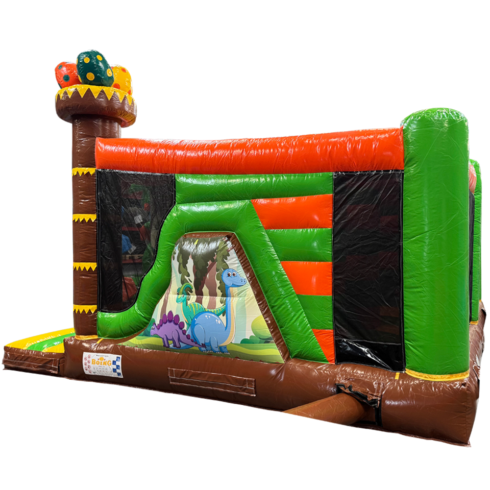 Multiplay Maxi 2 Rutschen Dinosaurier Hüpfburg