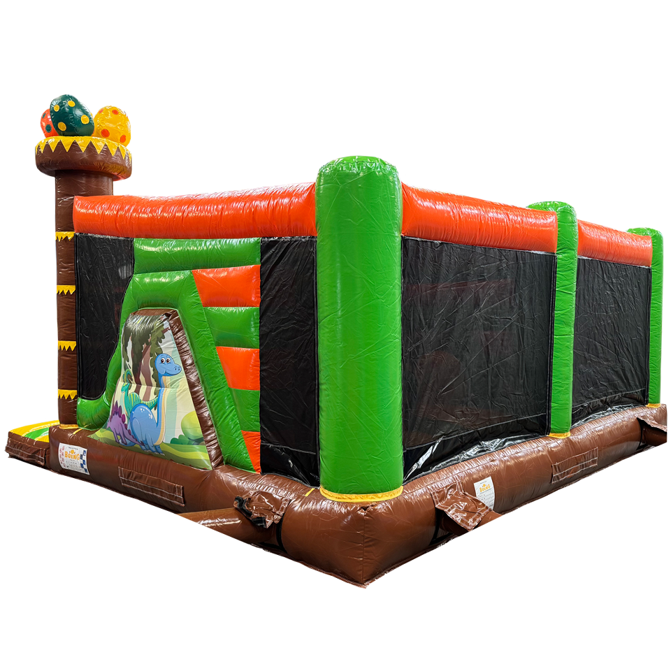 Multiplay Maxi 2 Rutschen Dinosaurier Hüpfburg
