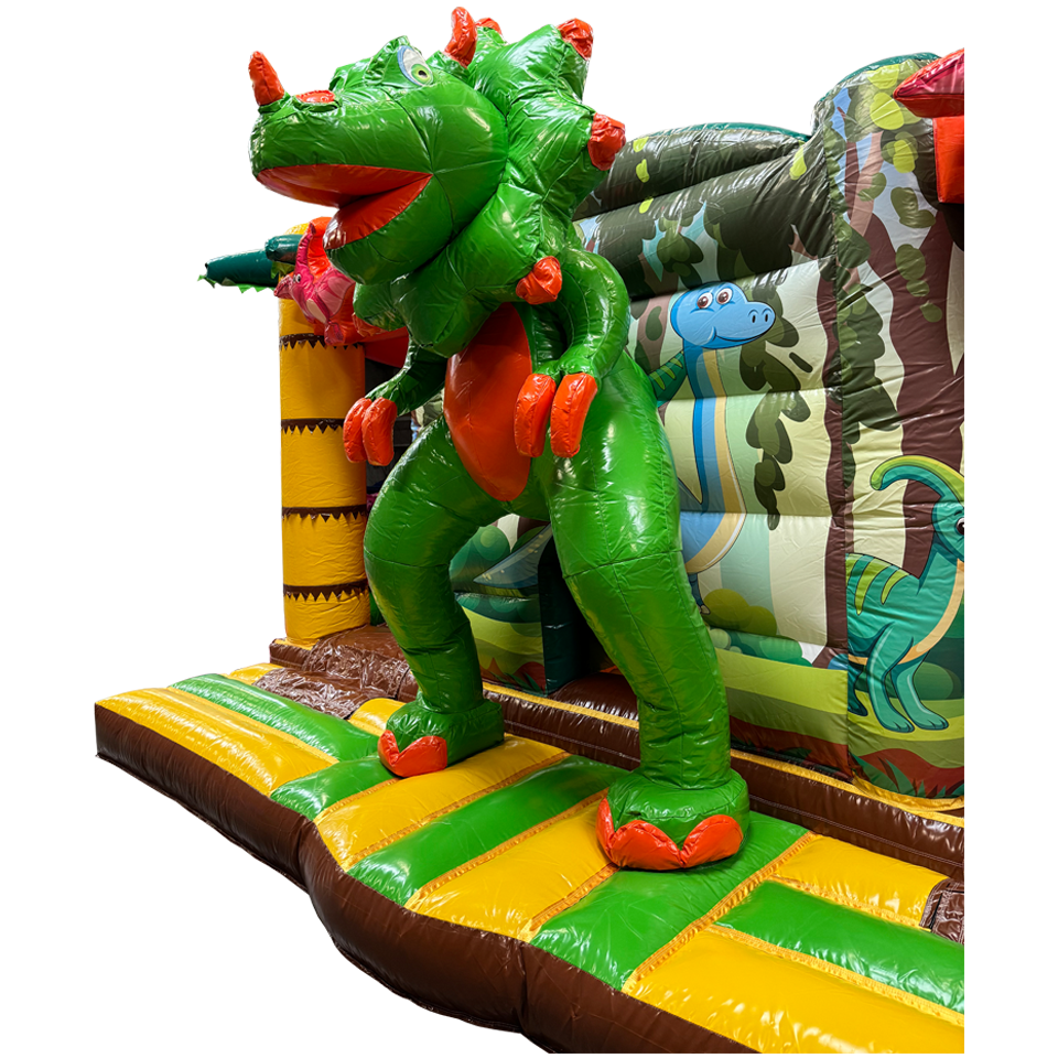 Multiplay Maxi 2 Rutschen Dinosaurier Hüpfburg