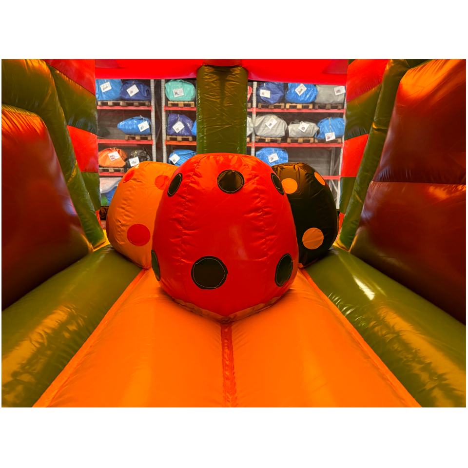 Multiplay Maxi 2 Rutschen Dinosaurier Hüpfburg