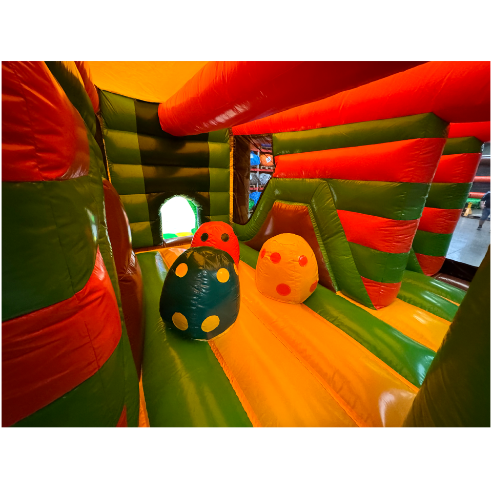 Multiplay Maxi 2 Rutschen Dinosaurier Hüpfburg