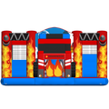Hüpfburg Multiplay Maxi 2 Rutschen Feuerwehrauto