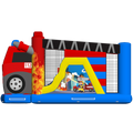 Hüpfburg Multiplay Maxi 2 Rutschen Feuerwehrauto