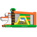 Hüpfburg Multiplay Maxi 2 Rutschen Tiger