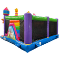 Hüpfburg Multiplay Maxi 2 Rutschen Einhorn