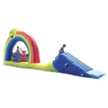 Hüpfburg Wasserhindernisparcours Regenbogeninsel
