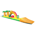 Hüpfburg Wasserhindernisparcours Regenbogeninsel