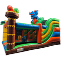 Hüpfburg Slide N Play Dinosaurier