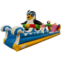 Hüpfburg Bauchrutsche Surfen Pinguin