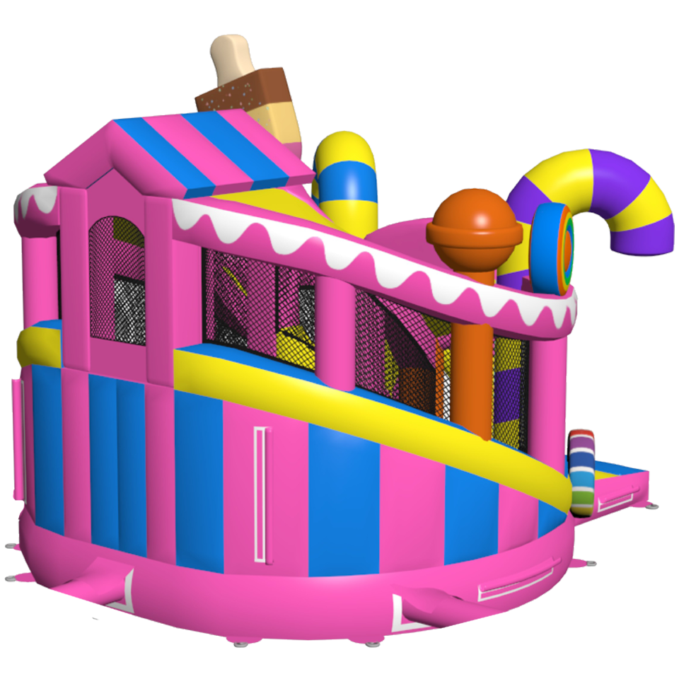Château gonflable Twist N Slide Level Up