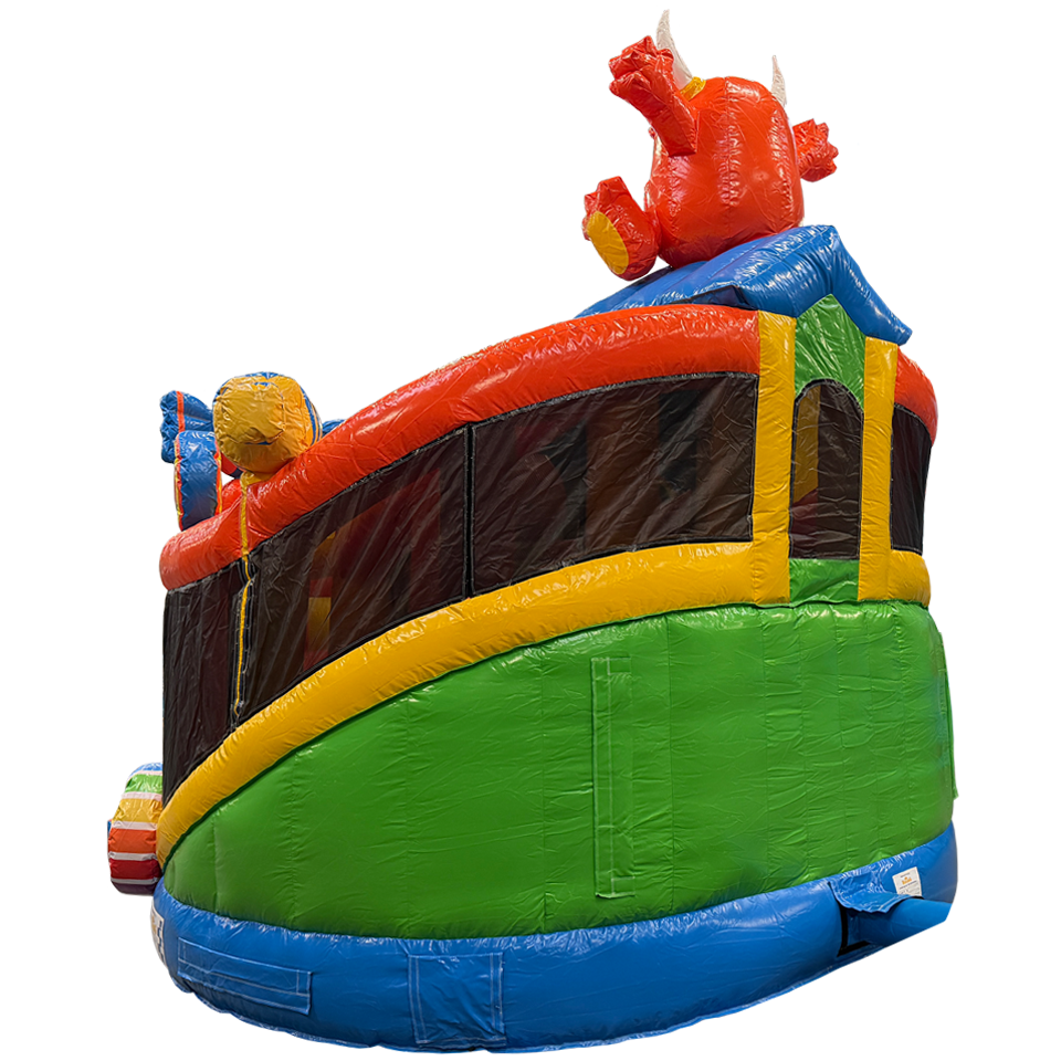 Château Gonflable Twist N Slide Cookie Monster Orange