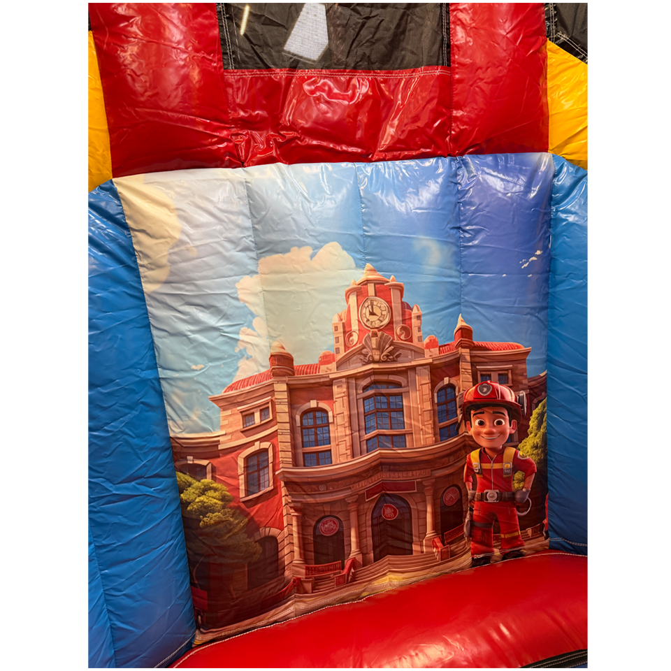 Château gonflable Pompier Twist N Slide