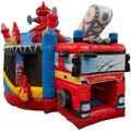 Hüpfburg Twist N Slide Feuerwehr
