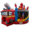 Hüpfburg Twist N Slide Feuerwehr