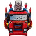Hüpfburg Twist N Slide Feuerwehr