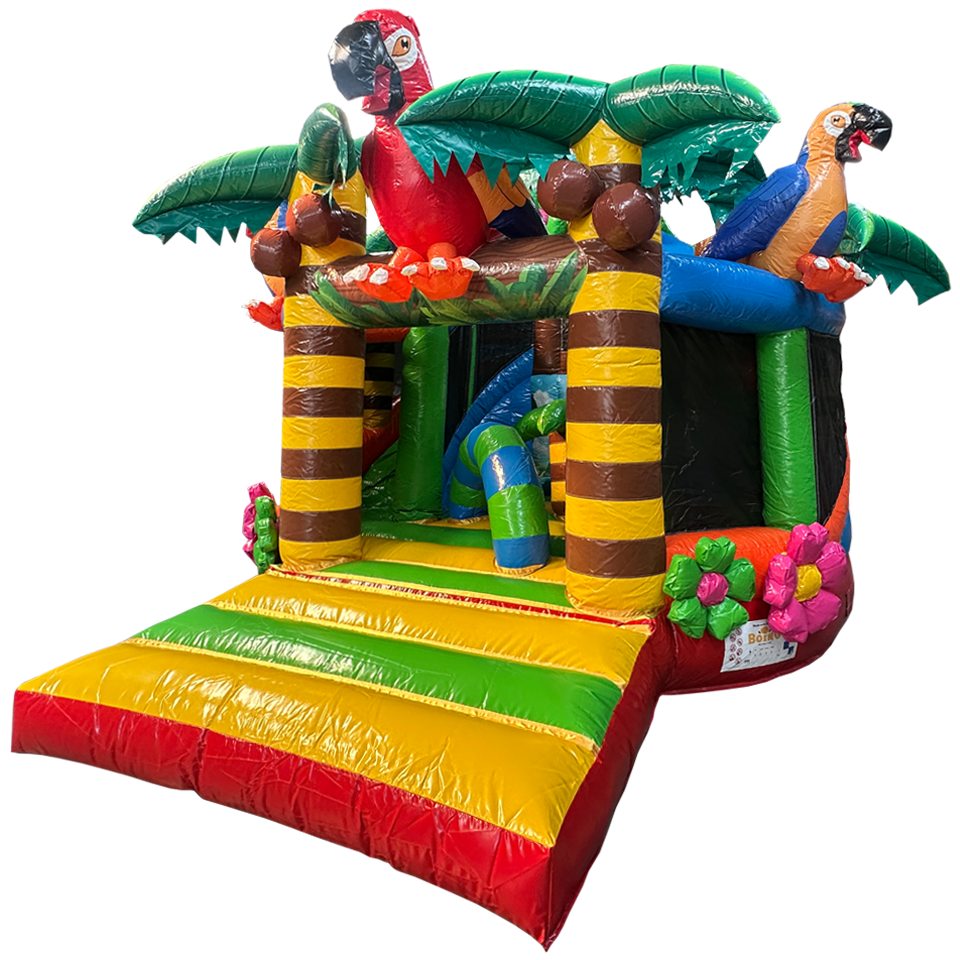 Twist N Slide Papagei-Hüpfburg