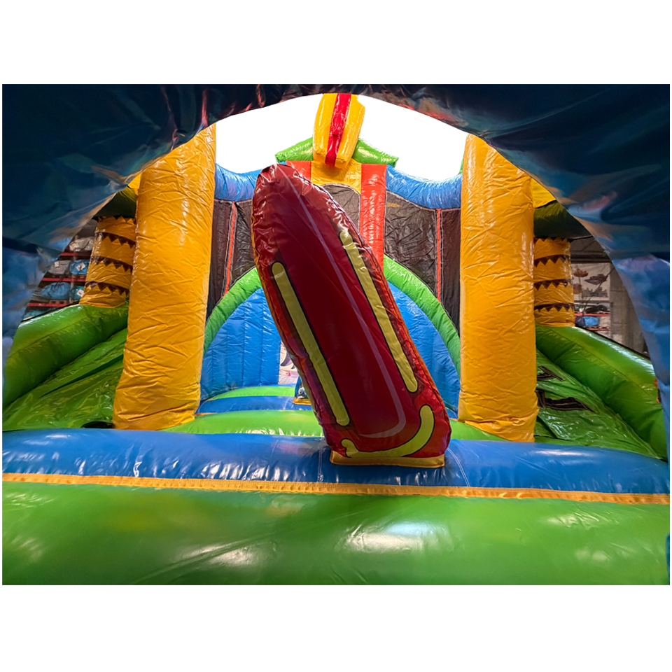Twist N Slide Surfing Hai Hüpfburg