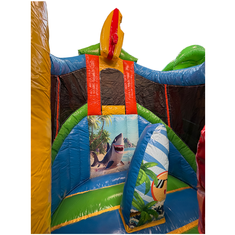 Twist N Slide Surfing Hai Hüpfburg