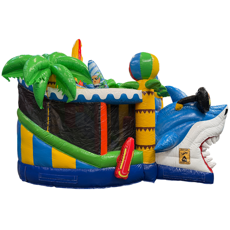 Twist N Slide Surfing Hai Hüpfburg
