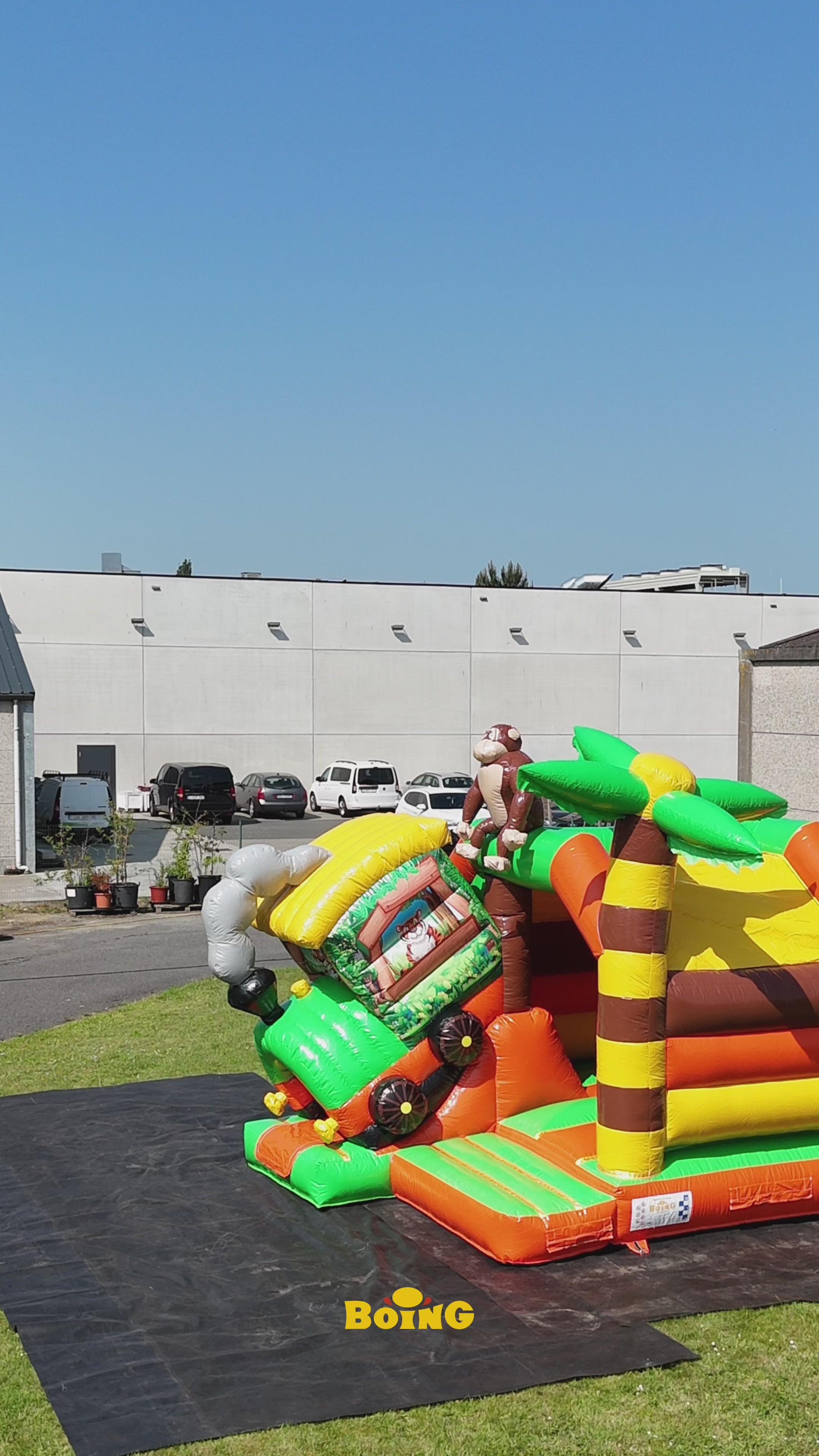 Combo Mini 3D Dschungel-Eisenbahn-Hüpfburg