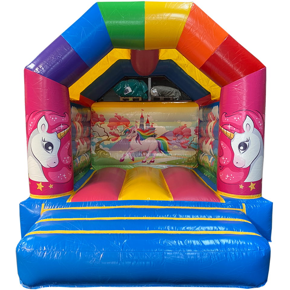 Aframe Mini Unicorn 1 Springkasteel 