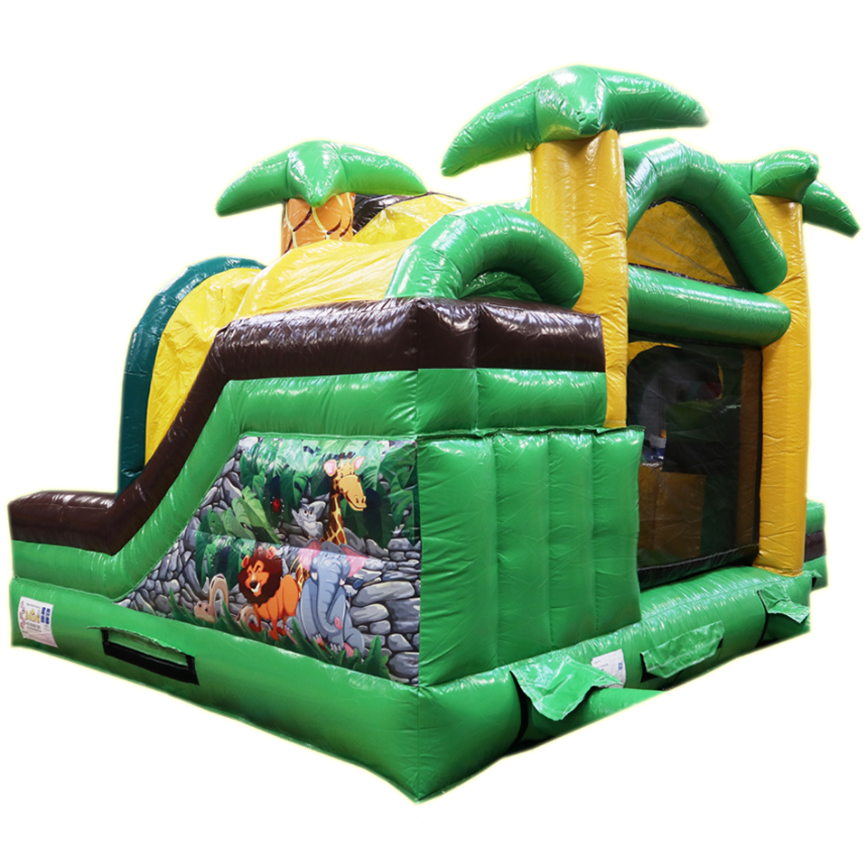 Inflatable with 2 Jungle Slides