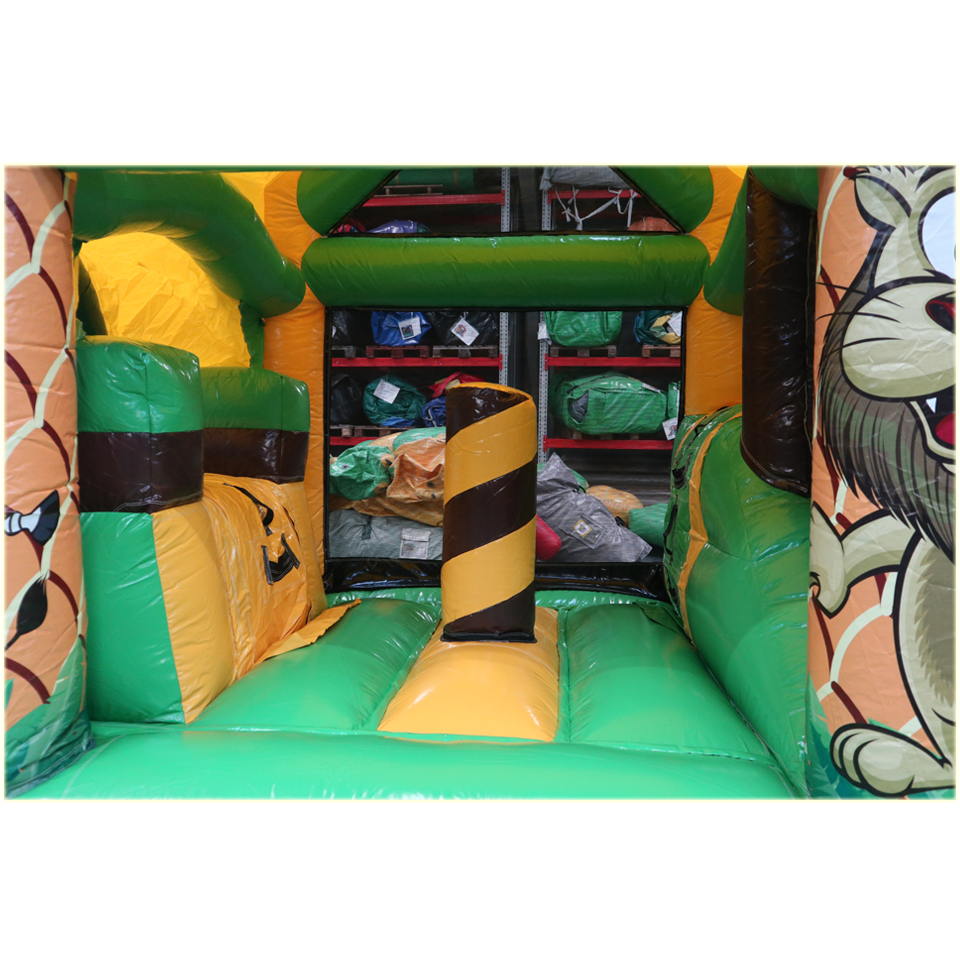 Inflatable with 2 Jungle Slides