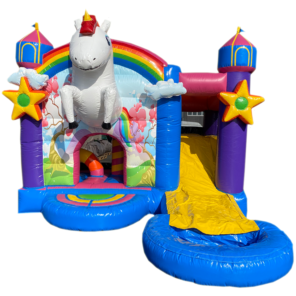 Mini Unicorn Springkasteel