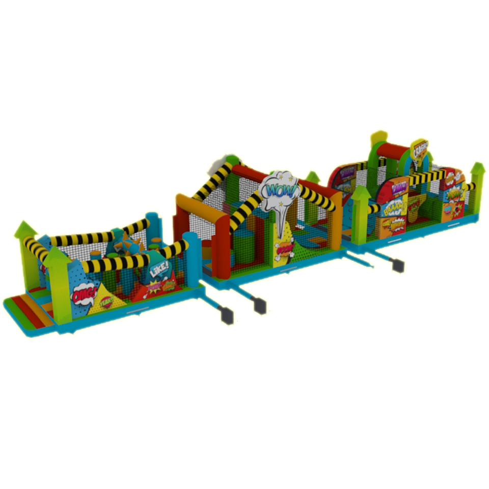 3 Partie Course D'obstacles Pop Art