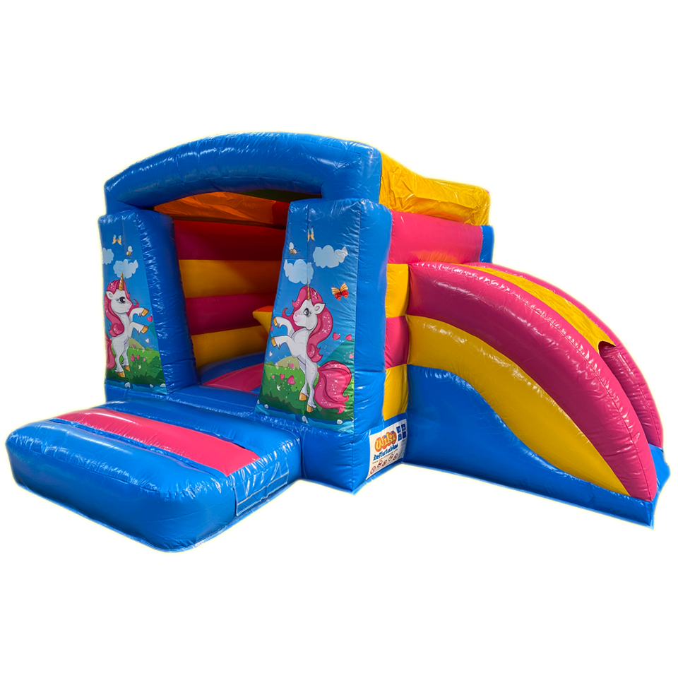 Mini Os Unicorn Springkasteel 